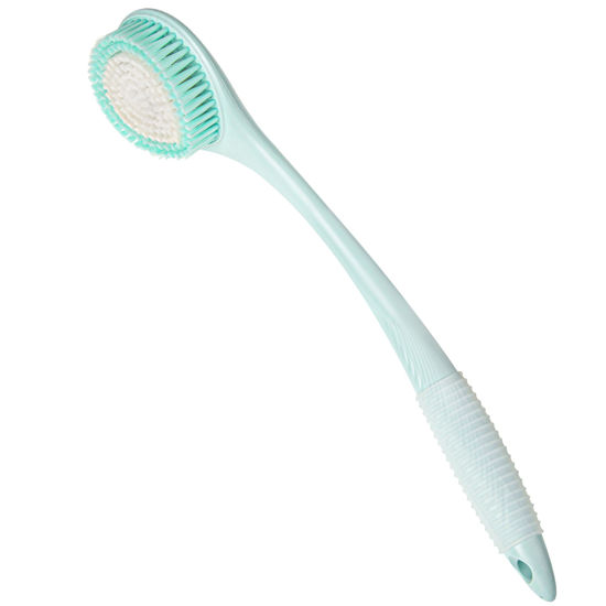 Picture of BEDELITE Back Bath Brush Long Handle for Shower - Soft Brush for Men & Women(16.4" Long), Skin Exfoliator for Bath Scrubber Body Brush(Blue)