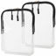 Picture of BORSALI TSA Quart Size Bag Approved for Carry On Travel - One (1) Quart Clear Toiletries, Cosmetic and 3-1-1 Liquids Toiletry Bag - 2 Pack