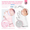 Picture of SAVILAND U V Gloves for Nails: UPF80+ Professional U V Gloves for Manicures, Anti UVA & UVB 999+ U V Gloves for Gel Nail Lamp Skin Care Fingerless Gloves Prevent Hands from U V Harm (Light Pink)