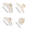 Picture of Mehayi 4 PCS Large Pearl Hair Claw Clips for Women Girls, Hair Barrette Clamps for Thick Thin Hair, Fashion Hair Accessories Headwear Styling Tools for Party Wedding