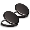 Picture of Getinbulk Compact Mirror, Set of 2 Double-Sided 1X/2X Magnifying Purse Pocket Makeup Mirrors(Round, Onyx Black)