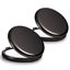 Picture of Getinbulk Compact Mirror, Set of 2 Double-Sided 1X/2X Magnifying Purse Pocket Makeup Mirrors(Round, Onyx Black)