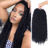 Picture of Bileaf 8 Packs Passion Twist Crochet Hair 18 Inch Crochet Passion Twist Hair Pretwisted, Pre Looped Passion Twist Crochet Braids Passion Twists Bohemian Crochet Hair #2