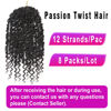 Picture of Passion Twist Hair Pre-twisted 24 Inch Passion Twist Crochet Hair 8 Packs, Pre Looped Crochet Passion Twist Hair for Women Girls and Kids Crochet Braids Bohemian Crochet Hair Extensions 1B