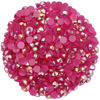 Picture of 2250 Pcs SS16 4mm AB Flatback Rhinestones for Nails Art Crafts Glitter Round Shine Gems Crystals DIY Clothes Shoes （Dark RoseRed AB）