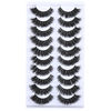 Picture of FARRED Natural Lashes Short False Eyelashes Wispy Mink Eye Lash Fluffy Wispies Eyelash Natural Look 10 Pairs Fake Lashes Pack Volume Lash Strips Pestañas