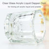 Picture of Bulex 2 Pack Dappen Dish Cups for Nail Art Acrylic Liquid - Clear Glass Nail Monomer Liquid Bowl Dampen Dish Acrylic Powder Holder, Acrylic Glass Jar for Nails