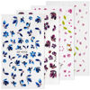 Picture of HAIIDOAK Nail Art Stickers, 5D Embossed Colorful Floral Nail Decals Nail Art Design Self Adhesive Nail Supplies for Women Manicure Decoration