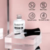 Picture of RARJSM Gel Nail Polish Clear Transparent Gel Builder for Nails Rubber Base Gel Hard Gel Nail Polish Sheer Brush on Extend Gel in a Bottle Soak Off UV LED Curing Requires 15ml Salon Home DIY Use