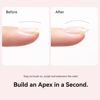 Picture of RARJSM Gel Nail Polish Clear Transparent Gel Builder for Nails Rubber Base Gel Hard Gel Nail Polish Sheer Brush on Extend Gel in a Bottle Soak Off UV LED Curing Requires 15ml Salon Home DIY Use