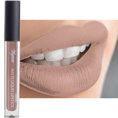 Picture of Mynena Light Nude Long-Lasting Matte Liquid Lipstick | Intense Color, No Transfer & Waterproof | Lightweight Comfortable, Hydrating Shea Butter | Vegan & Cruelty-Free | Sandy