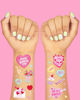Picture of xo, Fetti Valentine's Day Temporary Tattoos - 54 Hot Pink Foil Styles | V-Day Party Decoration, Galentines, Party Favor, Be Mine, Candy Heart, Vday Supplies, XOXOs