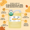 Picture of Organic Calendula Oil For Sensitive Skin -Bulk 32 Fl Oz- USDA Organic Certified 100% All Natural Plant Based, Lightweight & Unscented Gentle Soothing Oil For Sensitive Skin - For Face, Skin & All Over
