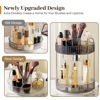 Picture of Aveniee 360° Rotating Makeup Organizer for Vanity, Upagraded Perfume Skincare Bathroom Counter Organizers with Brush Divider, Two Tier Spinning Lipstick Cosmetic Makeup Lotion Storage Organizer (Grey)