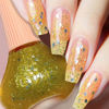 Picture of Major Dijit Quick Dry Nail Polish Glitter Yellow Summer Nail Lacquer for Nail Art Regular Nail Polish 0.41 fl oz.