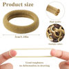Picture of 200Pcs Kids Hair Ties, 1 Inch Cotton Baby Hair Ties for Girls and Kids, Brown Seamless Hair Bands for Thin Hair