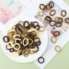 Picture of 200Pcs Kids Hair Ties, 1 Inch Cotton Baby Hair Ties for Girls and Kids, Brown Seamless Hair Bands for Thin Hair