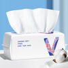 Picture of Vuacepe Face Towels Disposable Cotton Facial Clean Towels, 100 Count Biodegradable Soft Dry Facial Tissue, Face Drying Towels for Skin Care, Makeup Remover, Disposable Face Cloths for Washing Face