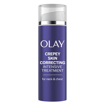 Picture of Olay Treatment Cream Intensive Crepey Skin Correcting for Neck & Chest with Retinol24, Vitamin B3 Complex, Deeply Hydrates, Renews & Smoothes Skin, 1.7 fl oz