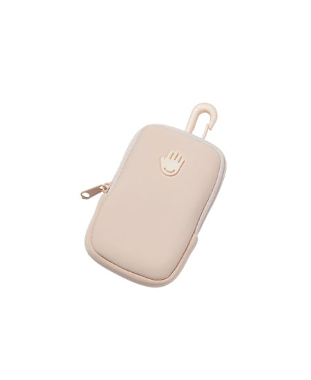 Picture of Touchland Touchette Zippered Pouch, Attachable Fashion Accessory with Snap Hook for Power Mist and Glow Mist 1FL OZ, Blush Pink