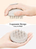 Picture of HEETA Hair Scalp Massager for Hair Growth, Shampoo Brush, Scalp Exfoliator with Soft Silicone Bristles, Scalp Scrubber for Dandruff Removal to Relieve Stress, Wet Dry Hair, Updated Material, Beige