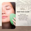 Picture of KOL Face Scrubber, Cucumber Infused Exfoliating Facial Cleansing Pads, Disposable Exfoliator Face Sponge for Daily Cleaning and Makeup Removal, 6 Count