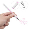 Picture of TEONEI Eyebrow microblading Marker Pen,Skin Marker Pen,Eyebrow Permanent Makeup Position Mapping Mark Tools (Pink)