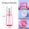Picture of Cosywell Travel Spray Bottle TSA Approved 2oz 60ml 3 Pack Leak Proof Fine Mist Empty Plastic Refillable Spray Bottle for Perfume Essential Oils Toners Rose Water Cosmetics (3color)