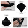 Picture of Flytianmy 16Pcs Triangle Powder Puffs, Face Makeup Puff for Body Loose Powder Beauty Makeup Tool Black