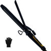 Picture of abp 1 Inch Curling Iron Extra Long Barrel with Ceramic Coating for Long/Medium Hair,LED Display Instant Heat up to 450°F with clamp,Hair Waving Style Tool Girls & Women