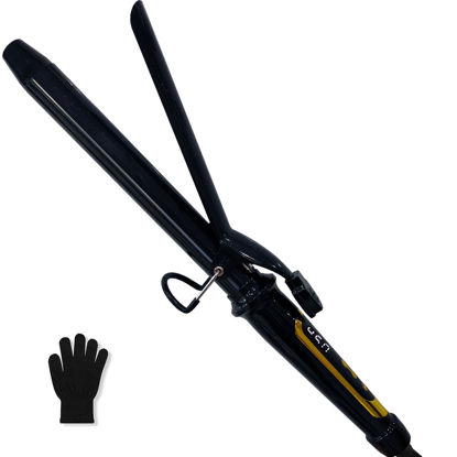 Picture of abp 1 Inch Curling Iron Extra Long Barrel with Ceramic Coating for Long/Medium Hair,LED Display Instant Heat up to 450°F with clamp,Hair Waving Style Tool Girls & Women