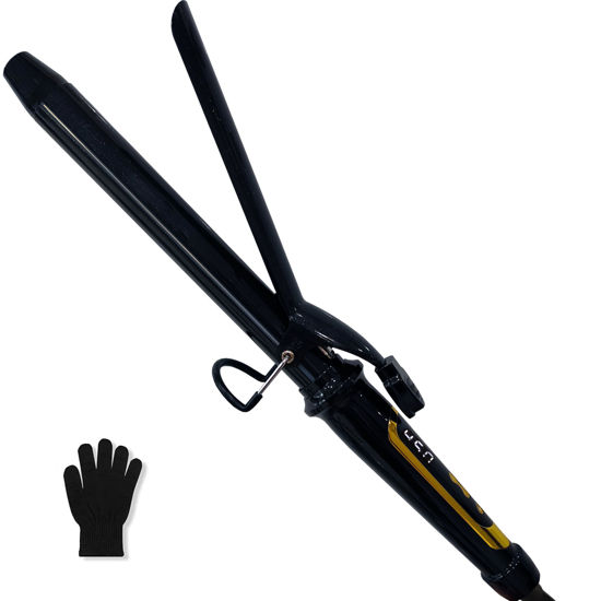 Picture of abp 1 Inch Curling Iron Extra Long Barrel with Ceramic Coating for Long/Medium Hair,LED Display Instant Heat up to 450°F with clamp,Hair Waving Style Tool Girls & Women