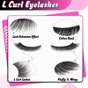 Picture of Veleasha Fox Eye Lashes L Curl Fluffy False Eyelashes 5 Pairs Pack Cat Eye Lashes Wispy & Lightweight Fake Eyelashes for Doll Eye Makeup (Foxy 04)