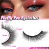 Picture of Veleasha Fox Eye Lashes L Curl Fluffy False Eyelashes 5 Pairs Pack Cat Eye Lashes Wispy & Lightweight Fake Eyelashes for Doll Eye Makeup (Foxy 04)