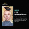 Picture of Denman Cushion Hair Brush (Small) with Soft Nylon Quill Boar Bristles - Porcupine Style for Grooming, Detangling, Straightening, Blowdrying and Refreshing Hair - Black, D81S