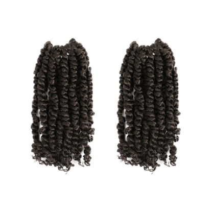 Picture of The BOHOBABE Pre-twisted Passion Twist Crochet Hair 10 Inch Short Pre-looped Crochet Passion Twist Braiding Hair 2 Packs (4#)