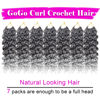 Picture of 7 Packs GoGo Curl Crochet Hair 10 Inch Short Curly Crochet Hair for Women Beach Curl Water Wave Deep Twist Crochet Braids Synthetic Braiding Hair Extensions (10 Inch, TGRAY)
