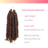 Picture of The BOHOBABE Crochet Passion Twist Hair Pretwisted 10 Inch Short Pre-looped Passion Twist Crochet Braiding Hair 8 Packs (30#)