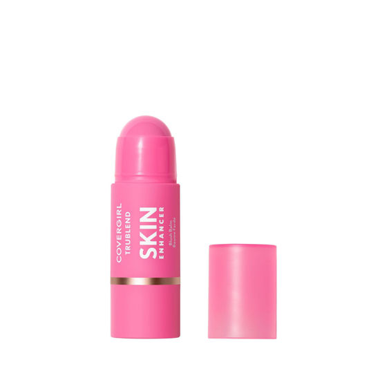 Picture of CoverGirl Trublend Skin Enhancer Balm Stick, 230 Bubblegum Pop, Blush Stick, Vegan Formula, Easy to Use, Glides on Effortlessly, Non-Greasy, Doesn't Crease, 0.21oz