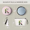Picture of SEAMOON Birthday Gifts for Mom,Aunt,Teacher, Sister, Friend, Makeup Bag, Thank You Gifts for Women, Appreciation Gifts for Coworkers, Bride Bridesmaid Makeup Bag with Mirror,Christmas Gifts,K