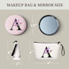 Picture of SEAMOON Gifts for Women Birthday Unique,Makeup Bag,Maid of Honor Gifts,Friendship Gifts for Women,Sister Birthday Gifts from Sister,Bridesmaid Bride Cosmetic bag with Mirror,Christmas Gifts,A