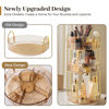 Picture of Aveniee 360° Rotating Makeup Organizer for Vanity, Upagraded Perfume Skincare Bathroom Counter Organizers with Brush Divider, 3 Tier Spinning Lipstick Cosmetic Makeup Lotion Storage Organizer(Gold)
