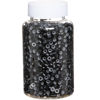Picture of 2500pcs Hair Extentions Micro Rings Links Beads, 5mm Silicone Lined Beads for Human Hair Extensions Tool-Black