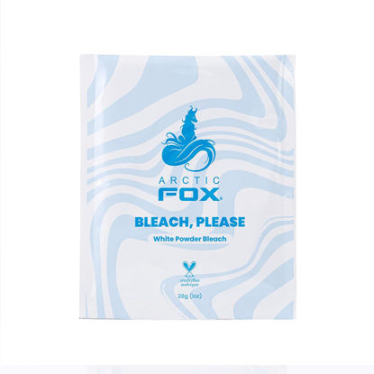 Picture of ARCTIC FOX Bleach Please, White Powder Bleach Individual Sachet 28g (1oz) for touch ups, highlights, or small applications like money pieces.