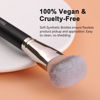 Picture of TEOYALL Domed Foundation Brush, Soft Dense Synthetic Bristles Blending Brush for Liquid Cream Foundation Bronzer Contour