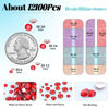 Picture of 12100Pcs Red Rhinestones for Crafting with 3Pcs 10ml B7000 Jewelry Glue, 2 Boxes Flatback Crystals Diomand for Bedazzling Crafts DIY Nail Art Makeup，Resin Gems for Clothing Shoes