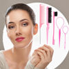 Picture of 5Pcs Slick Back Brush Set with Topsy Tail Tool, Teasing Bristle, Rat Comb for Women & Girls Hair Styling, Flyaways Control and Edge Combing - Pink