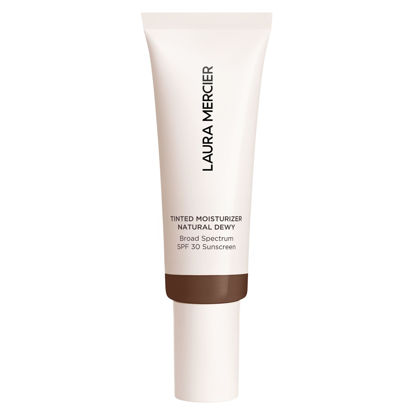 Picture of Laura Mercier Tinted Moisturizer Natural Dewy with SPF 30: 24HR+ Hydration, Long Lasting, Sheer to Light, Buildable Coverage, Dewy Finish, Improve Skin Tone and Texture, Skin Tint, Sable