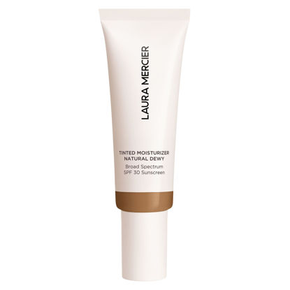 Picture of Laura Mercier Tinted Moisturizer Natural Dewy with SPF 30: 24HR+ Hydration, Long Lasting, Sheer to Light, Buildable Coverage, Dewy Finish, Improve Skin Tone and Texture, Skin Tint, Clay