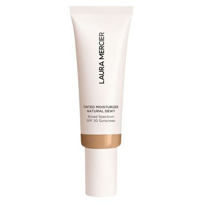 Picture of Laura Mercier Tinted Moisturizer Natural Dewy with SPF 30: 24HR+ Hydration, Long Lasting, Sheer to Light, Buildable Coverage, Dewy Finish, Improve Skin Tone and Texture, Skin Tint, Hazel